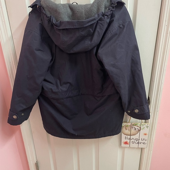 Vintage Eddie Bauer Goose Down Parka Navy Blue Size Small - Picture 4 of 4